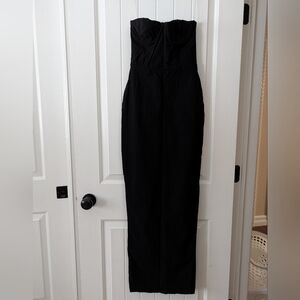 House of CB Black Strapless Dress